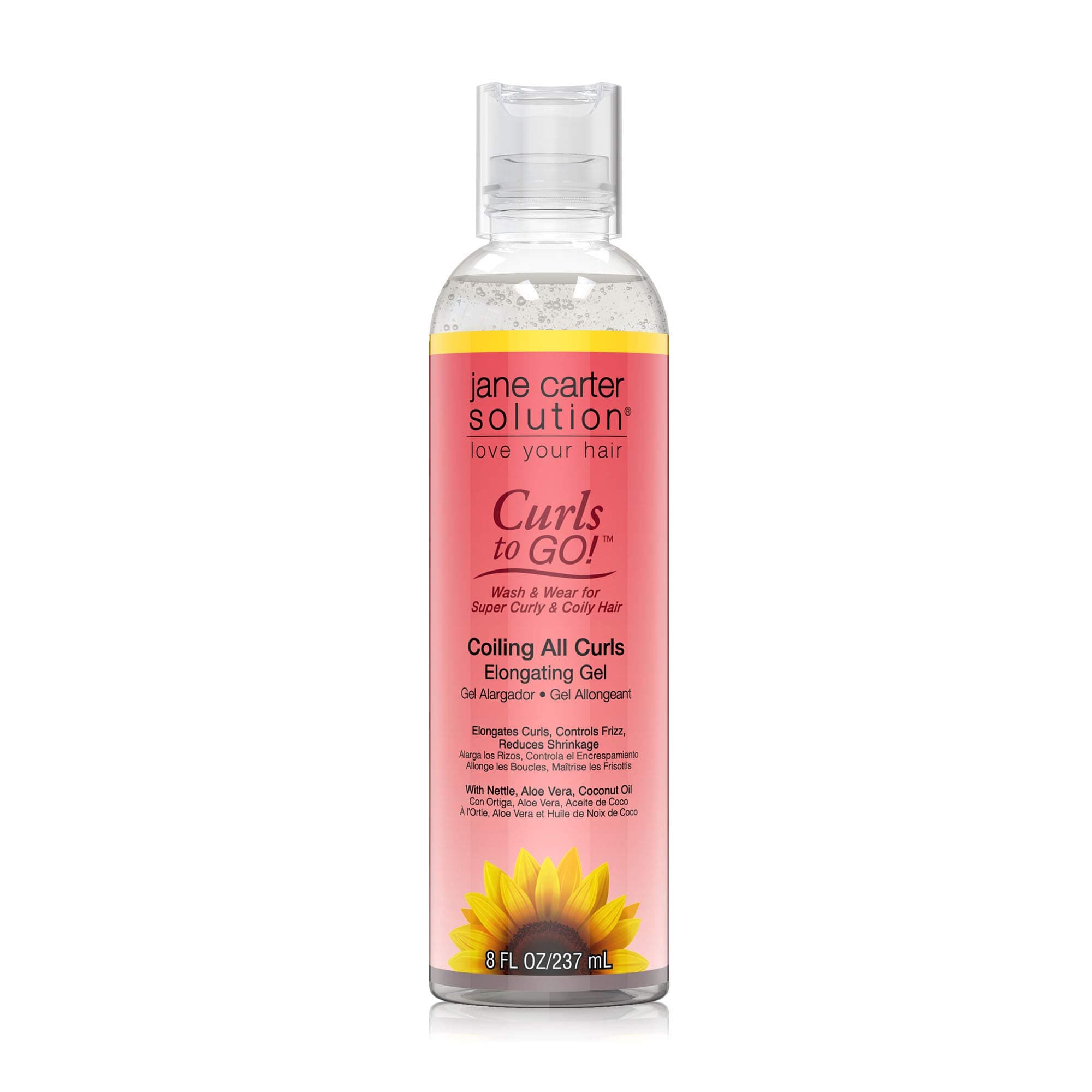 Curls to Go Coiling all Curls Elongating Gel (8oz) - Moisturizing, Reduce Frizz