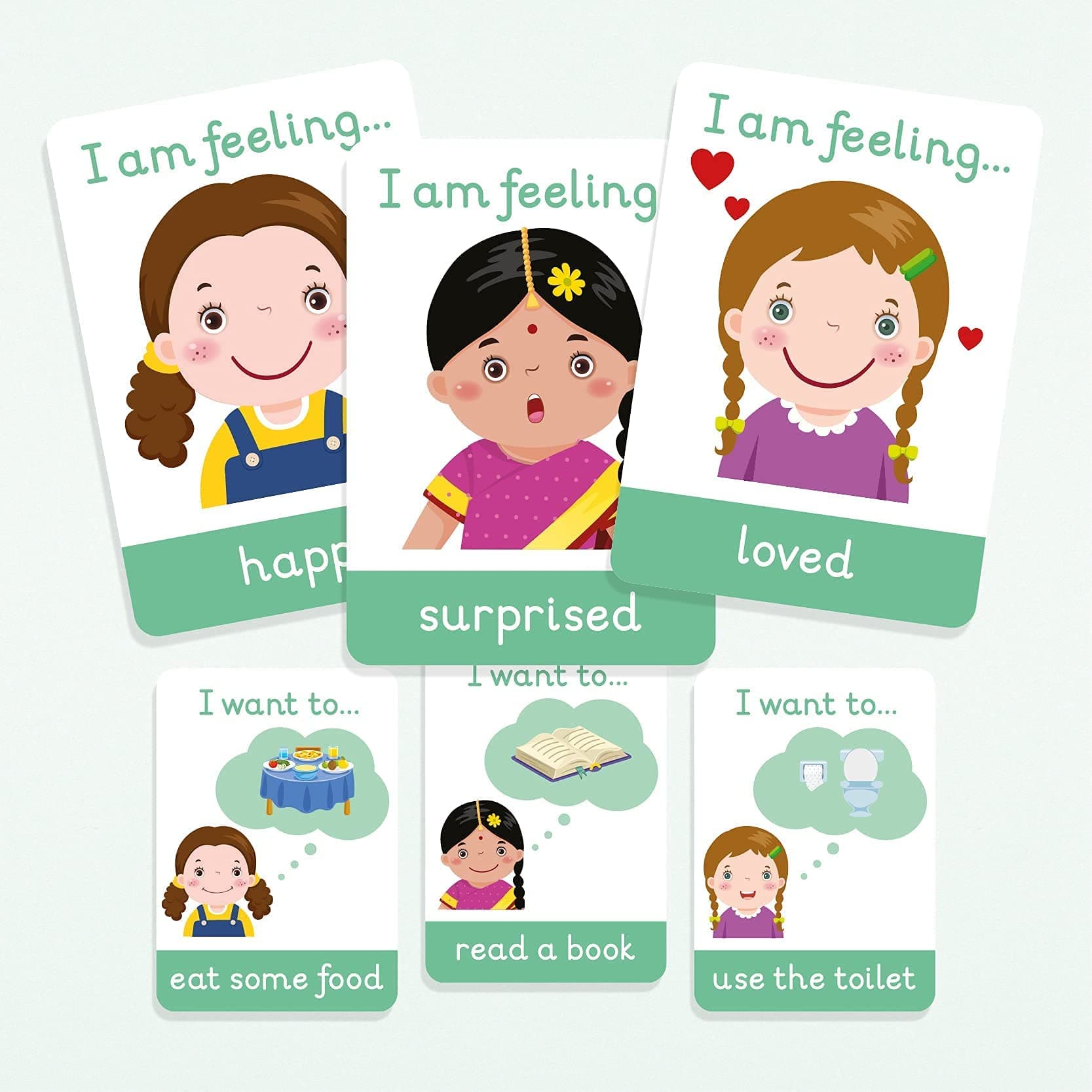 Emotion Flashcards, Daily Activities - Special Needs, Autism, Visual Aids By My Little Learner