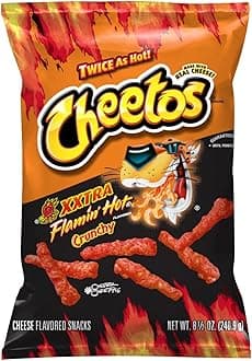 Cheetos, Crunchy Extra Flaming Hot, 8.5 Ounce