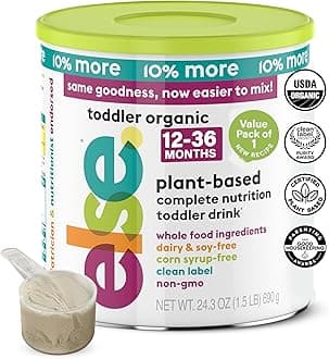 ELSE NUTRITION Else Nutrition Toddler Formula 12-36m, Plant Based, Dairy Alternative, Complete Nutrition, Easy to Digest Baby Formula 12-36 months, made from whole food ingredients, (24.z oz, VAL