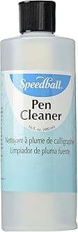 Speedball Pen Cleaner, 16 oz Bottle - Ink Cleaning Solution for Calligraphy Nibs, and Art Tools