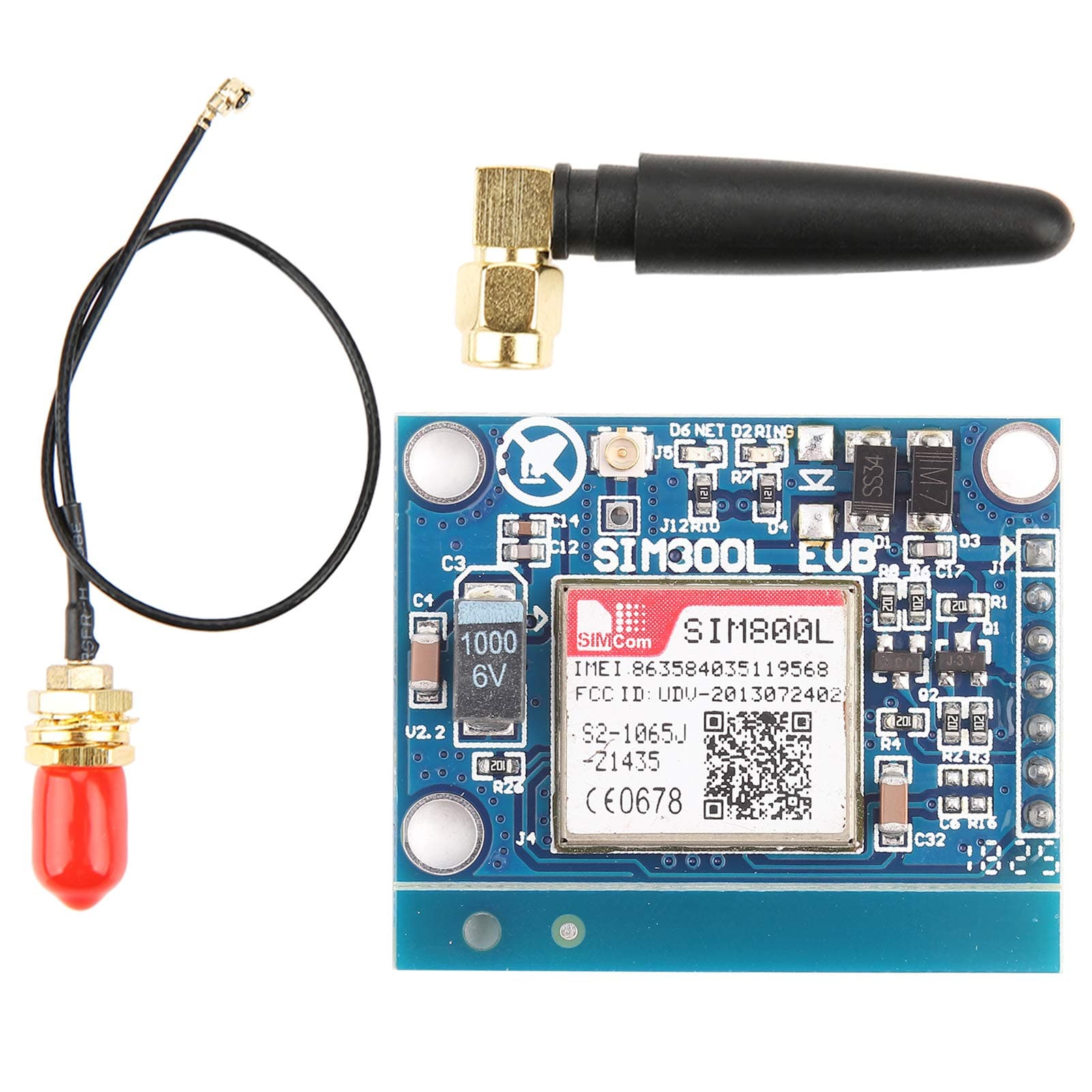 GSM, SIM800L Module GSM GPRS Module with Antenna Replacement GSM Module for
