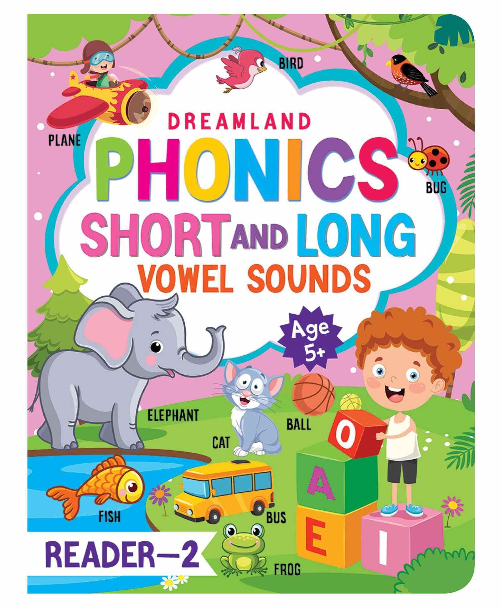 Phonics Reader Book 2 for Kids Age 5+ | Learn Short & Long Vowel Sounds with Fun Activities | Early Reading Practice to Build Vocabulary & Fluency | Colourful Illustrations for Preschool, Kindergarten & Primary School