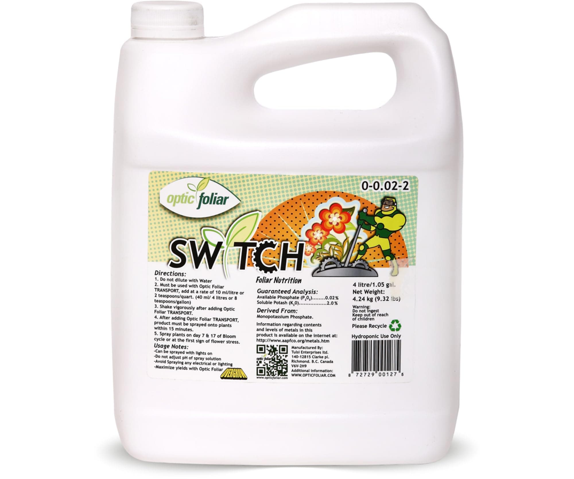 Switch 4 Liters / 1.05 Gallon
