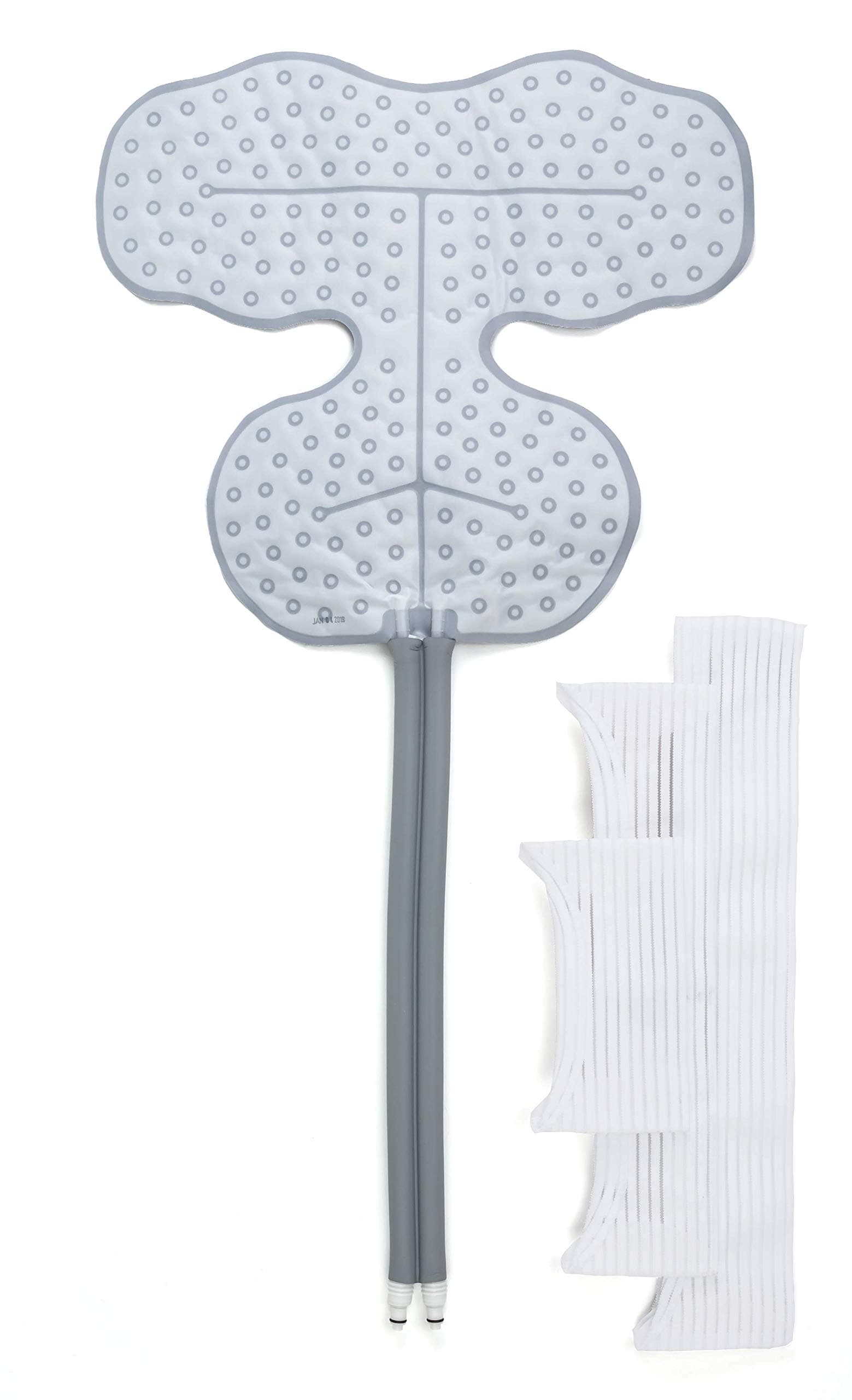 Cold Rush Cold Therapy Shoulder Pad | Ergonomic Shoulder Ice Pack Wrap for Post-Operative Pain and Swelling | Shoulder Pads with Hose Connectors and Elastic Straps (Large)