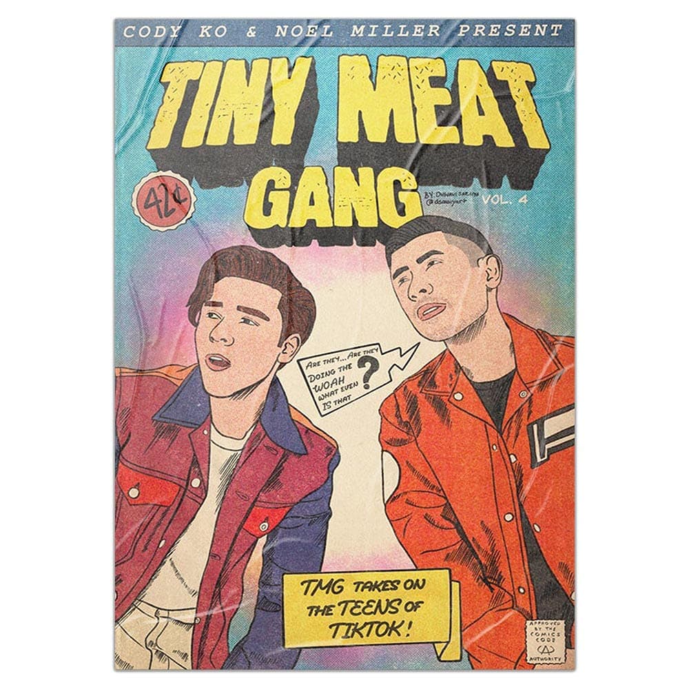 Tiny Meat Gang Merch Cody Ko Merch Tiny Meat Gang Cody Ko Vintage Poster Anime Posters for Room Aesthetic Posters Art Poster and Wall Art Picture Print Modern Family Bedroom Decor ,Posters Full Size