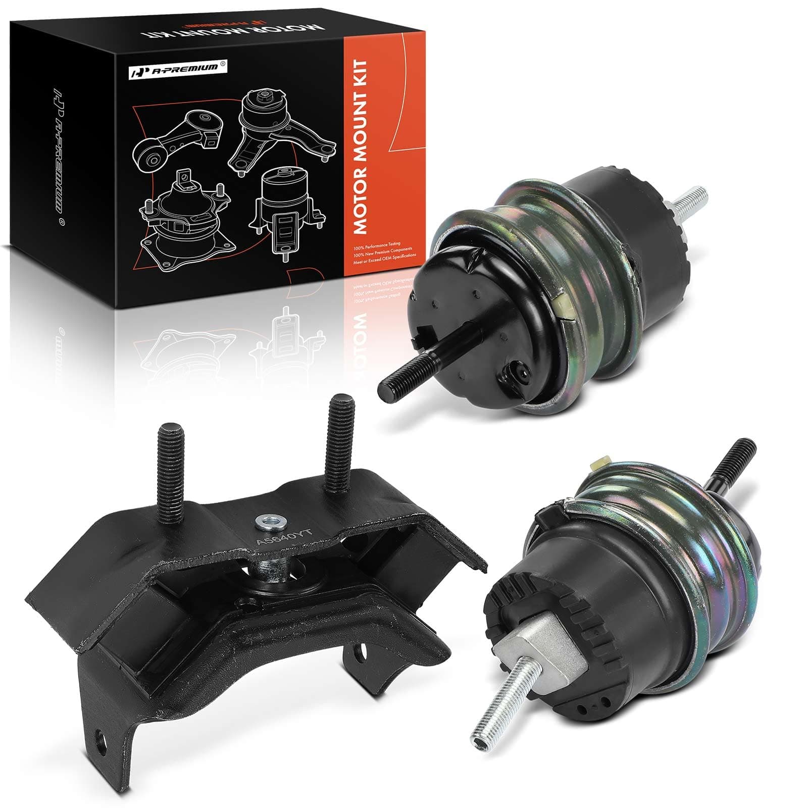 A-Premium 3PCS Engine Motor and Transmission Mount Kit Compatible with Chevrolet Camaro 2010-2015 6.2L, Manual Transmission, Replace# 92241645, 92239457