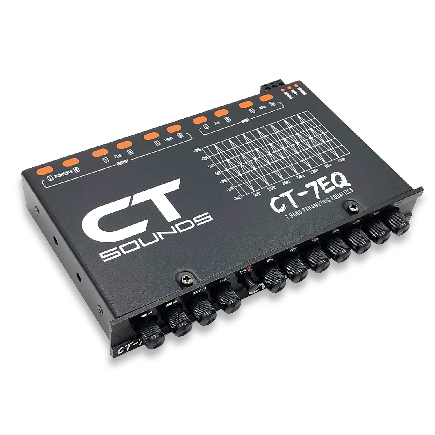 CT Sounds CT-7EQ 7 Band 1/2 Din Parametric Car Audio Equalizer