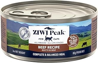 ZIWI Peak Wet Cat Food – All Natural, High Protein, Grain Free, Limited Ingredient, with Superfoods (Beef, Case of 24, 3oz Cans)