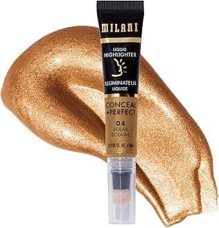 Milani Conceal + Perfect Liquid Highlighter for Added Glow, Face Lift Collection - Solar