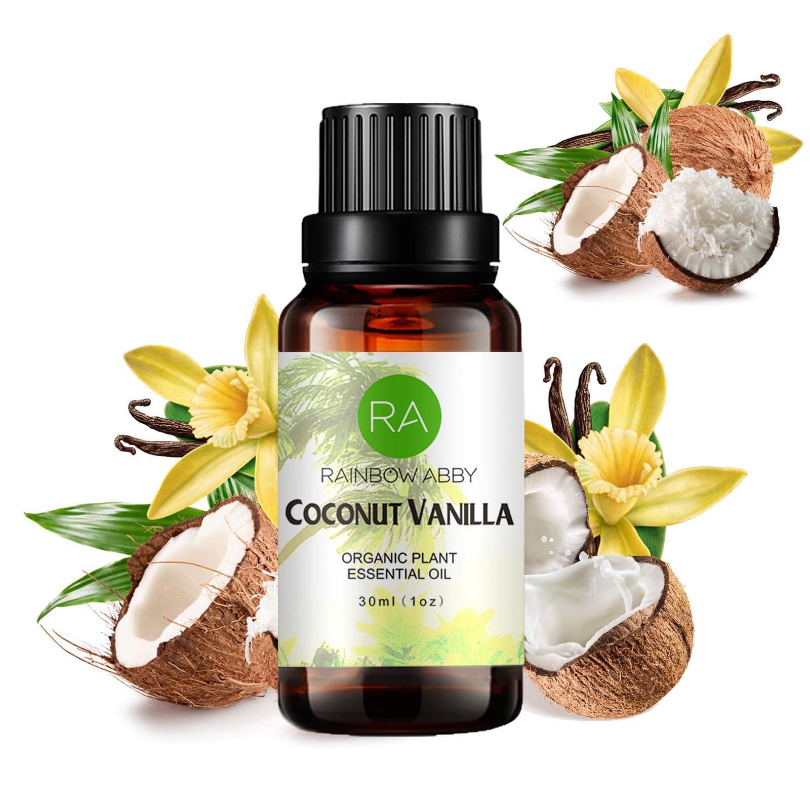 CoconutVanilla Essential Oil 30ml - 100% Pure Natural for Aromatherapy, Diffuser, Perfume
