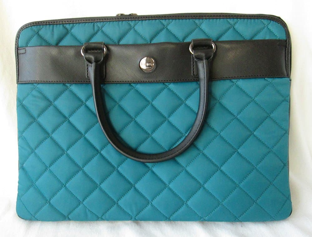 "Knomo Avignon Quilted Extra Slim Briefcase - 13" Dragonfly"