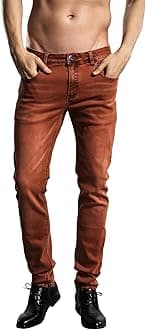 Jeans Pants Slim Fit, Younger-Looking Fashionable Colorful Comfy Stretch Jeans Pants for Men, Skinny Jeans Stretch Fit …