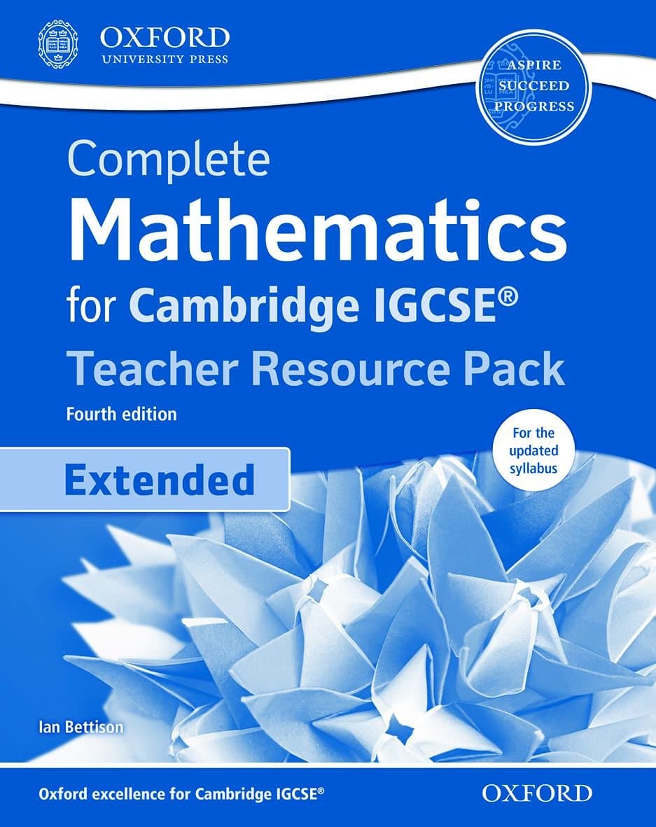 Complete Mathematics for Cambridge IGCSERG Teacher Resource Pack & CD (Extended) (CIE IGCSE Complete Series)