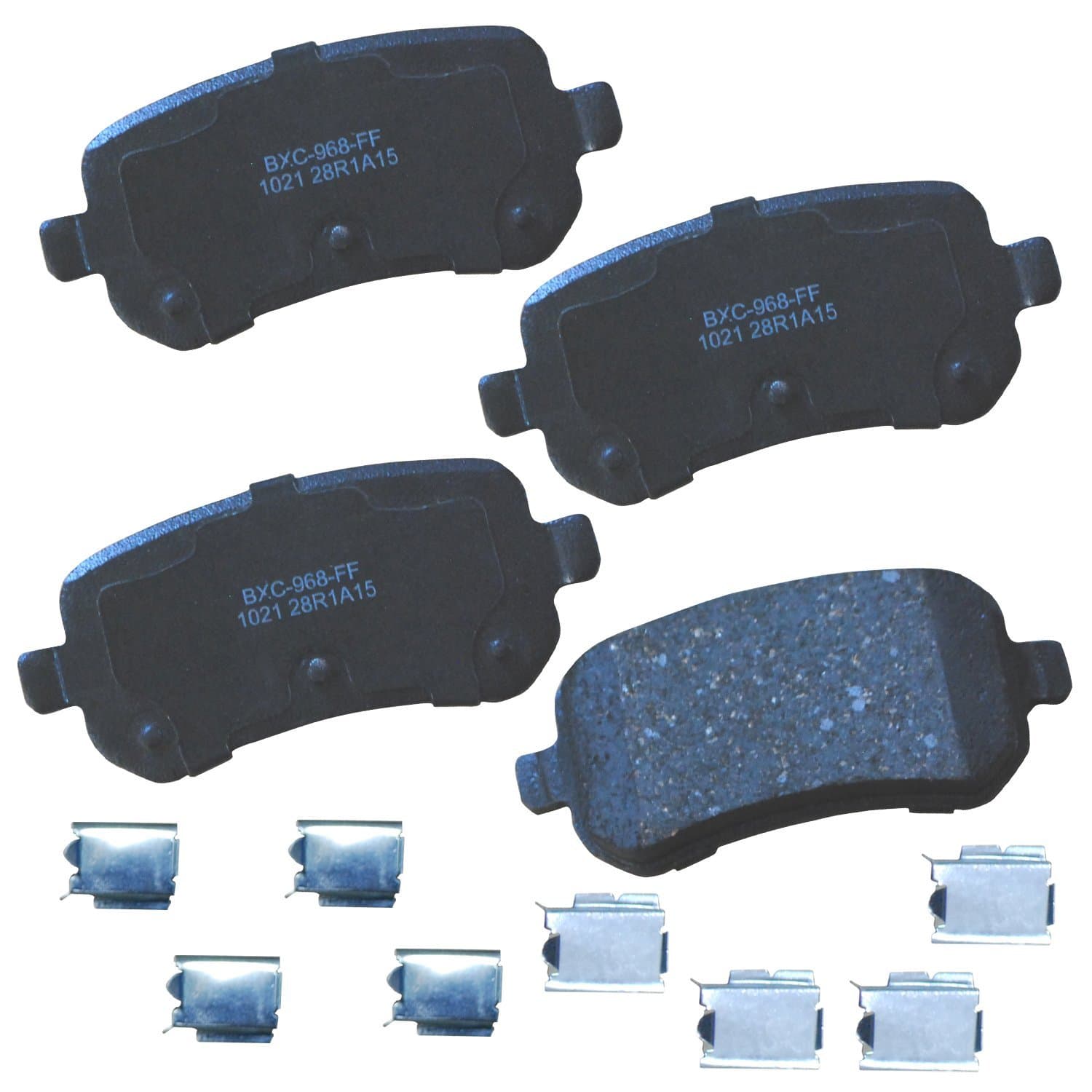 Bendix Premium SBC1021 Ceramic Rear Brake Pads for Select Models Chrysler Town & Country, Dodge Grand Caravan, Journey, Ford Freestar, Mercury Monterey, Ram C/V, Volkswagen Routan