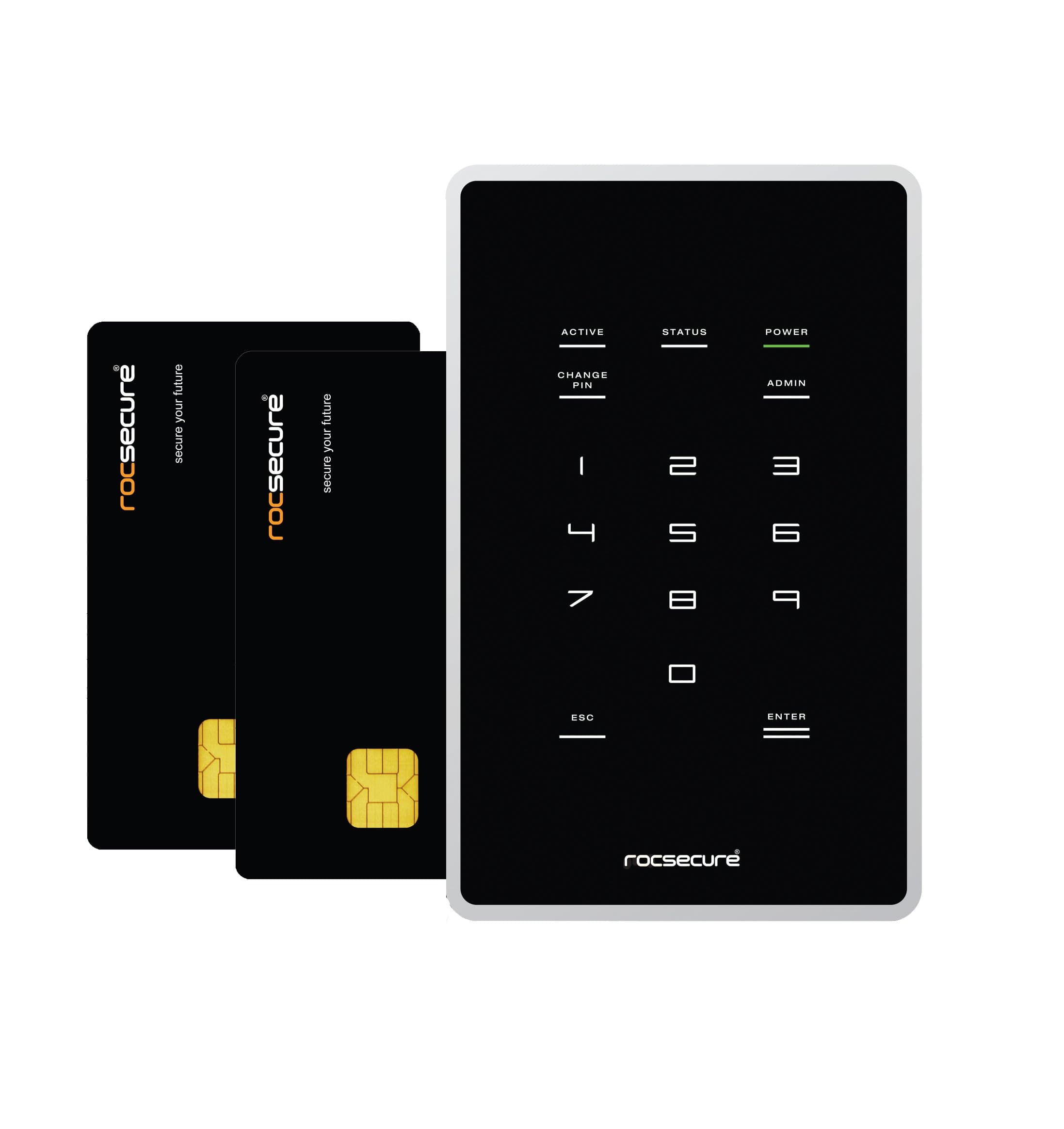 Rocstor Amphibious X7 Mobile Encrypted USB 2.0 Hard Drive with Two-Factor Authentication (K20AP7-BK)