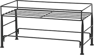 PetRageous 81031 Tobys Set The Table Steel Frame Dog Feeder, 7-Inch Tall by 18-Inch Long and 8.5-Inch Wide, Holds Two 8-Inch Diameter Bowls, for Medium Dogs And Cats, Black