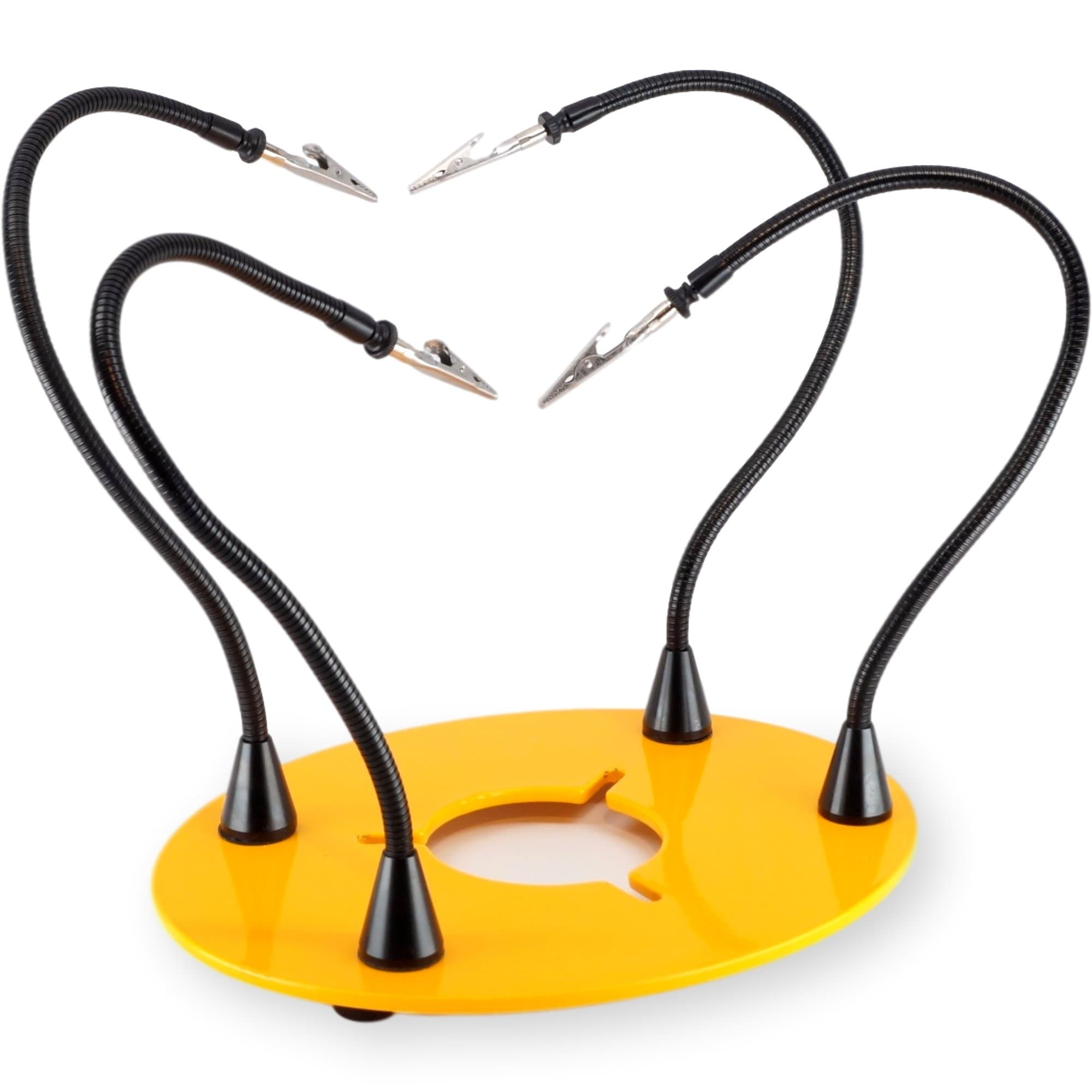 QuadHands Mount Workbench | Soldering Stations | Soldering Iron Tool | Designed for PanaVise and Soldering Tools | Sturdy Steel Base for Welding Table Top