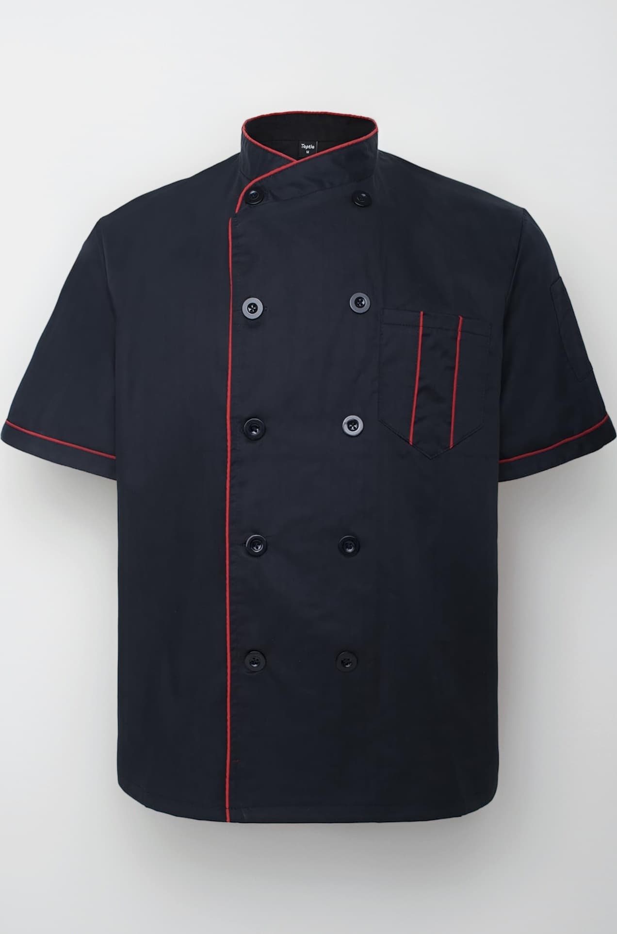 TOPTIE Unisex Short Sleeve Chef Coat Jacket