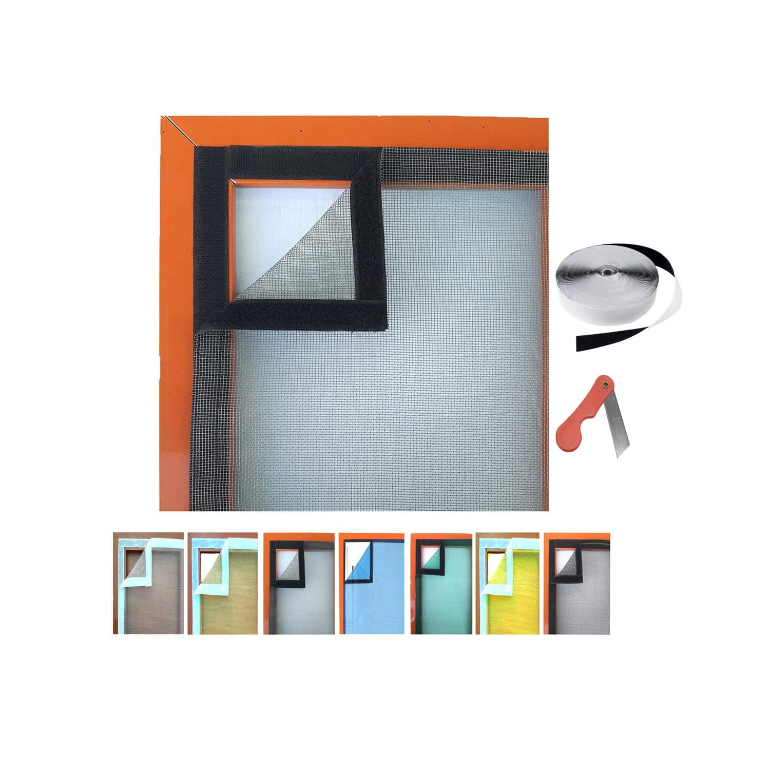 Netfly Grey Mosquito Net for Window 3x4 FT | Durable Insect Protection Mesh Screen for Home, Bedroom, Kitchen & Balcony Washable Window Netting