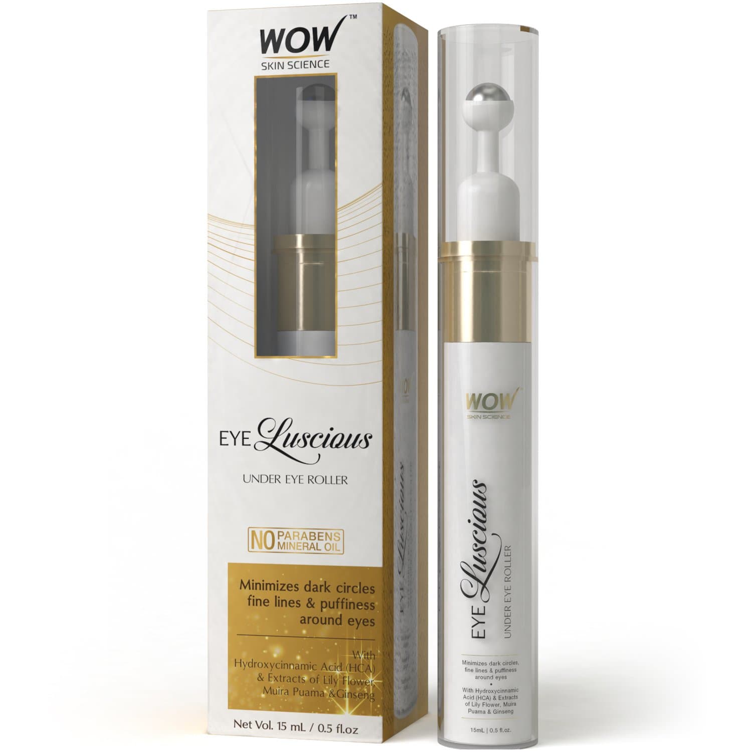 WOW Skin Science Eye Luscious Under Eye Roller, 15ml