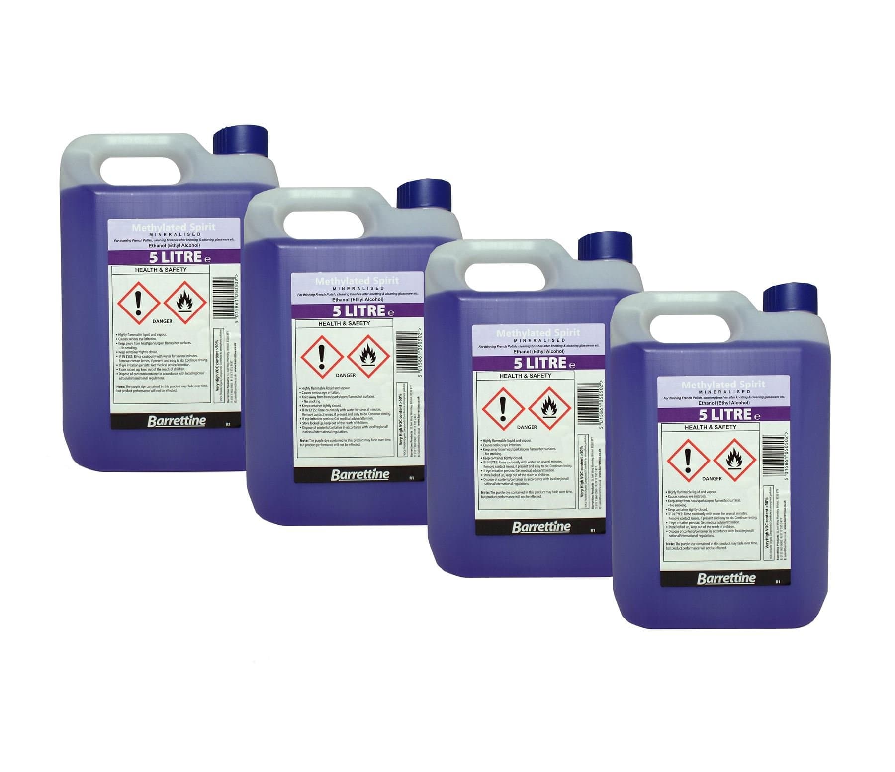 Methylated Spirits/Meths - 20 litres (4 x 5 litres)