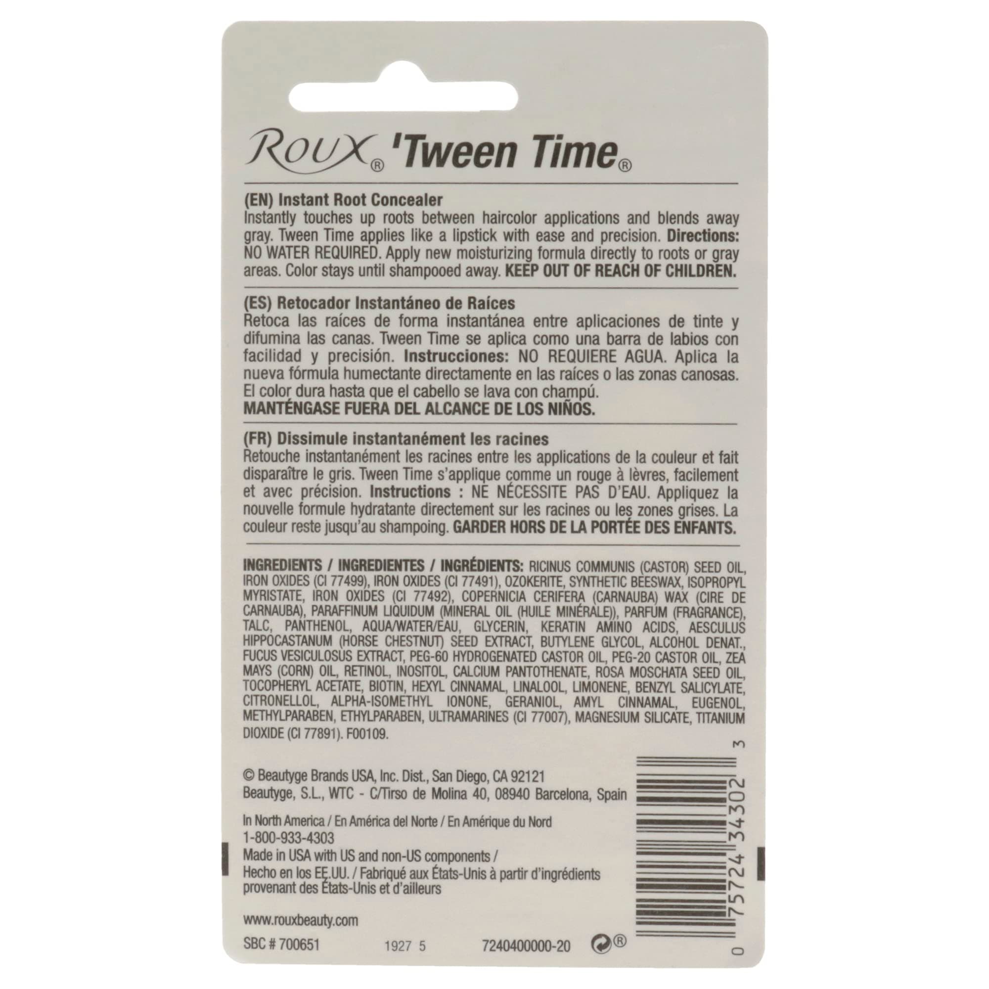 Roux Tween Time Instant Root Concealer Stick - Dark Brown For Unisex 0.28 oz Concealer