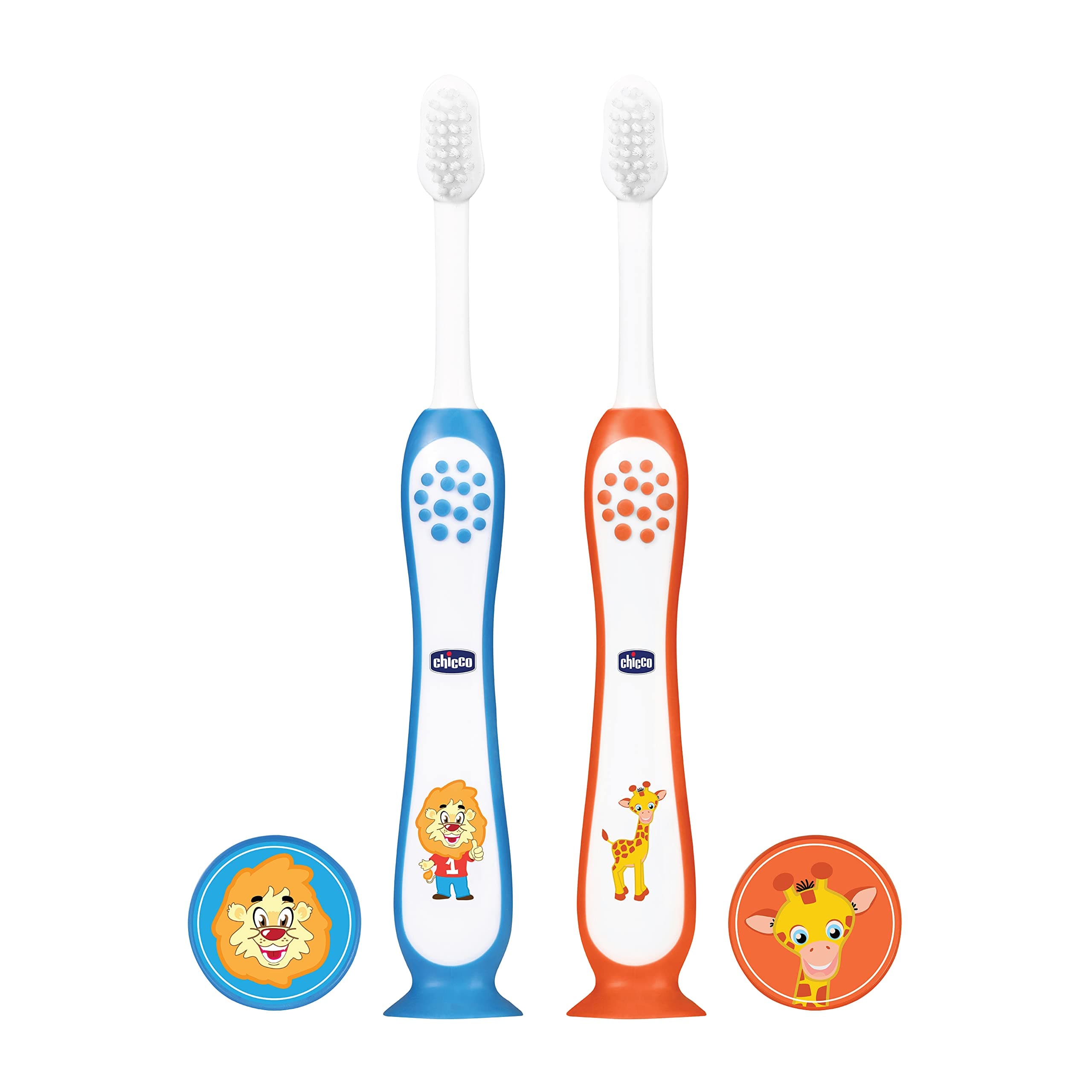 Chicco Toothbrush Set Blue + Orange 3Y-8Y