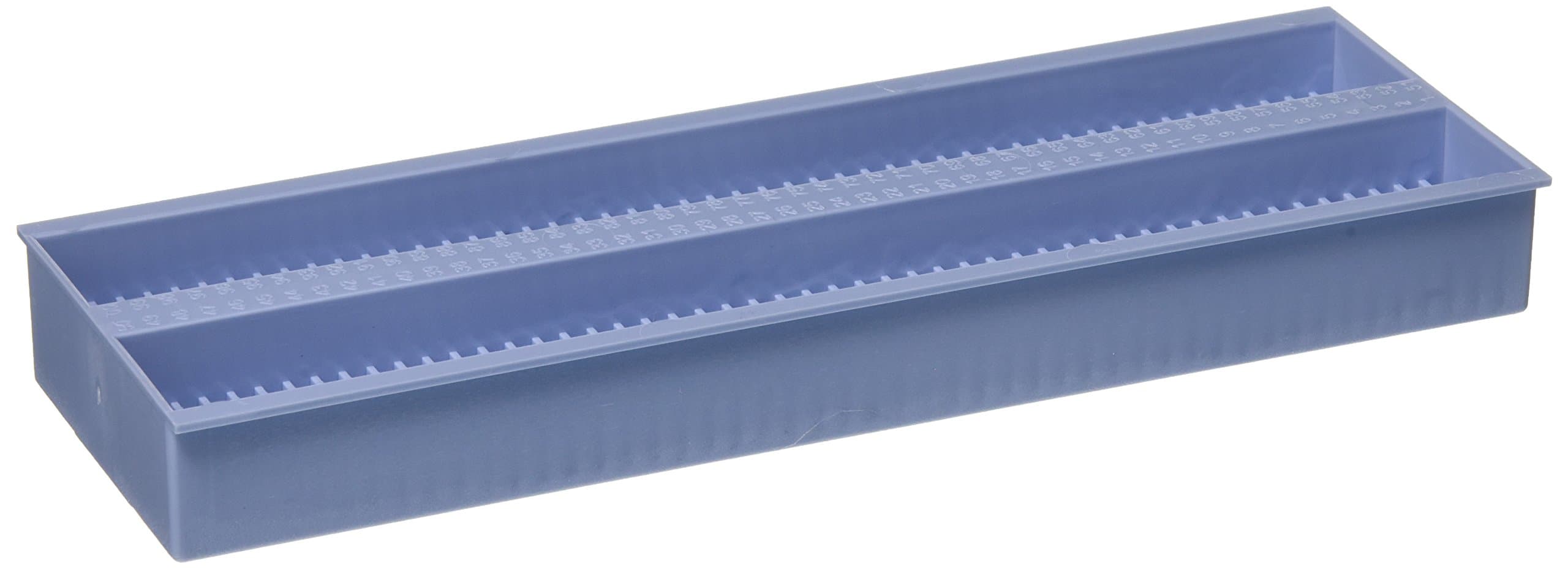 Simport DrainRack M710-100B Polystyrene Storage Tray, Blue, 9" L x 3" W x 1" H (Case of 10)