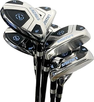 LAZRUS GOLF Premium Hybrid Golf Clubs for Men - 2,3,4,5,6,7,8,9,PW Right Hand & Left Hand Single Club, Regular Flex