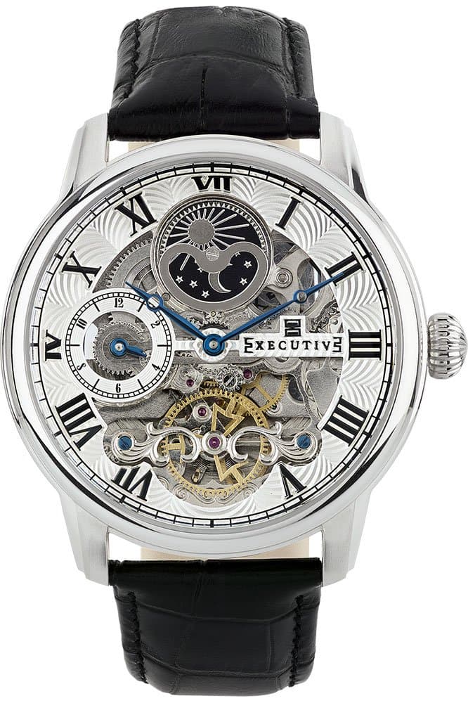 Executive Gents Leather Automatic Watch EX-1012-01