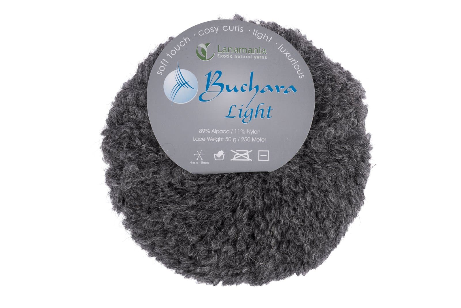 LanamaniaBuchara Light dark Grey, alpaca