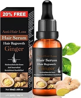 Hair Growth Serum vitamins serum for Hair Loss and Regrowth Ginger Hair Growth Oil for Thinning/Balding/Repairs Hair Follicleser for Men and Women