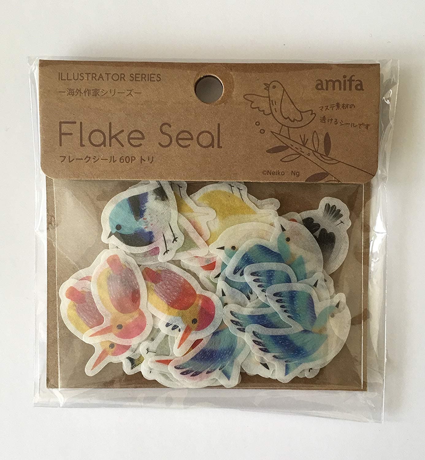 Cute Bird Mini Stickers Collection Flake Seals by Amifa