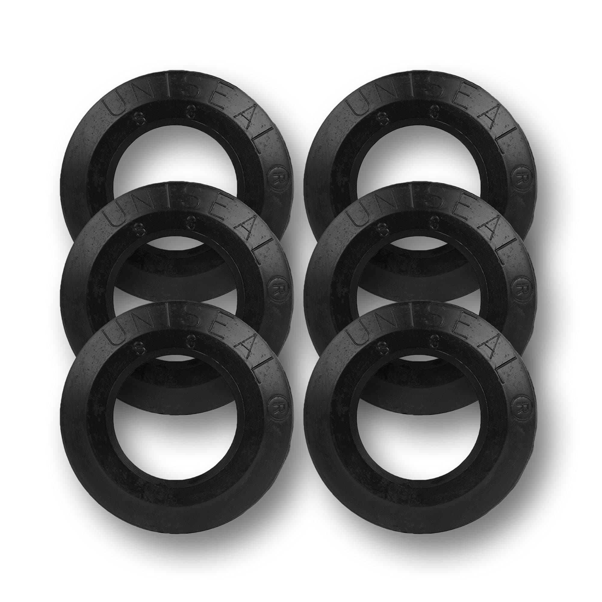 1'' UNISEAL Flexible Tank Adapter Made in the USA (bulkhead) - 6 Pack