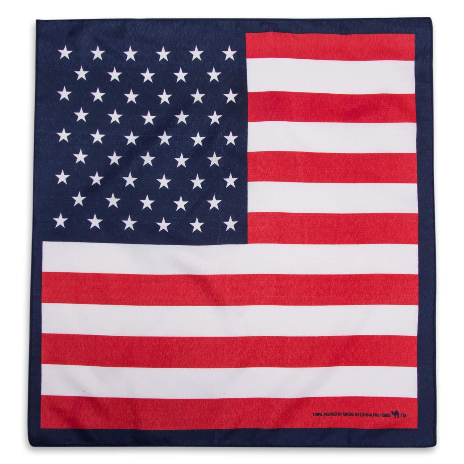 Camel BrandBandana 12 Pack 21x21 100% Polyester