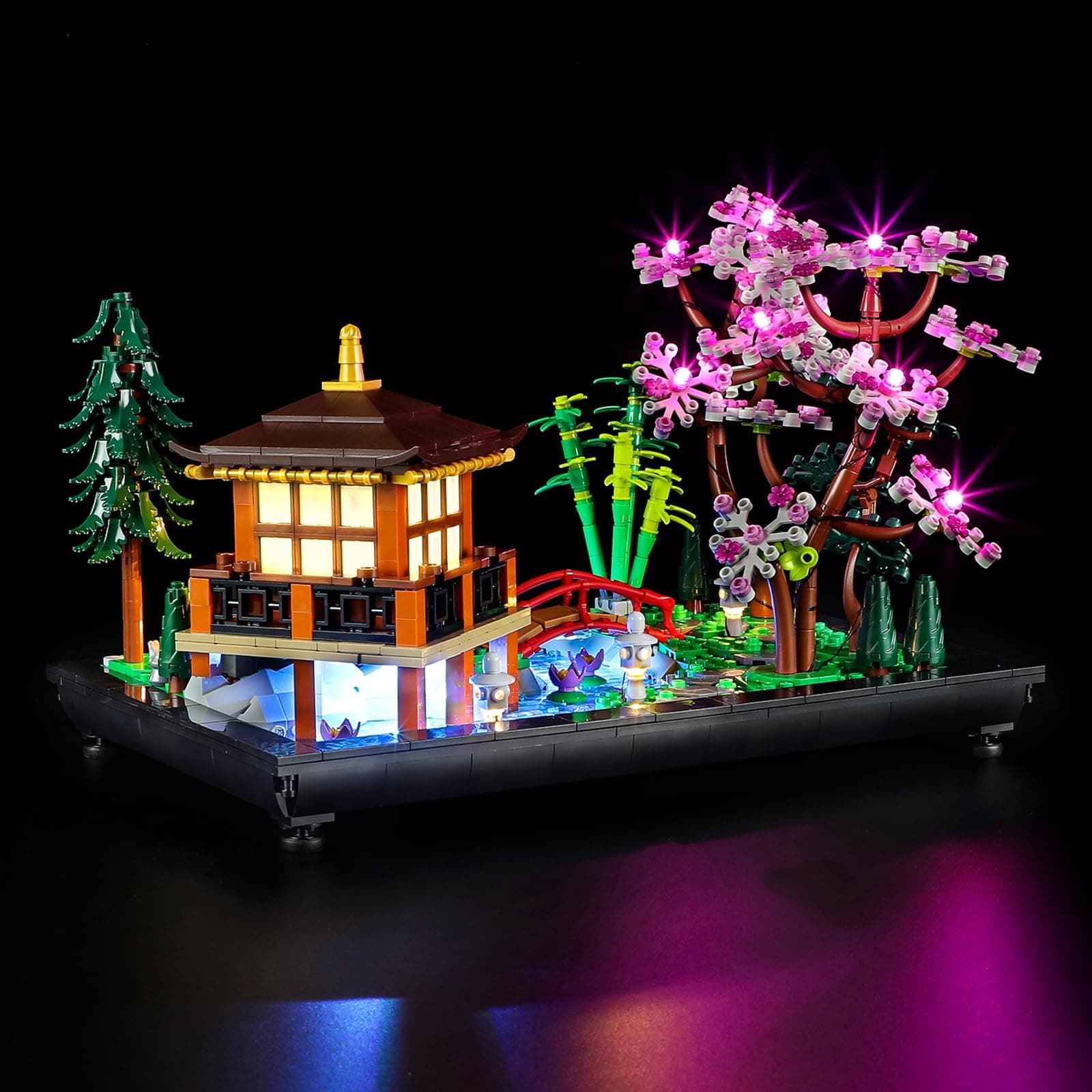 LED Light Kit Compatible with Lego Tranquil Garden - Lighting Set for Icons 10315 (Model Set Not Included)
