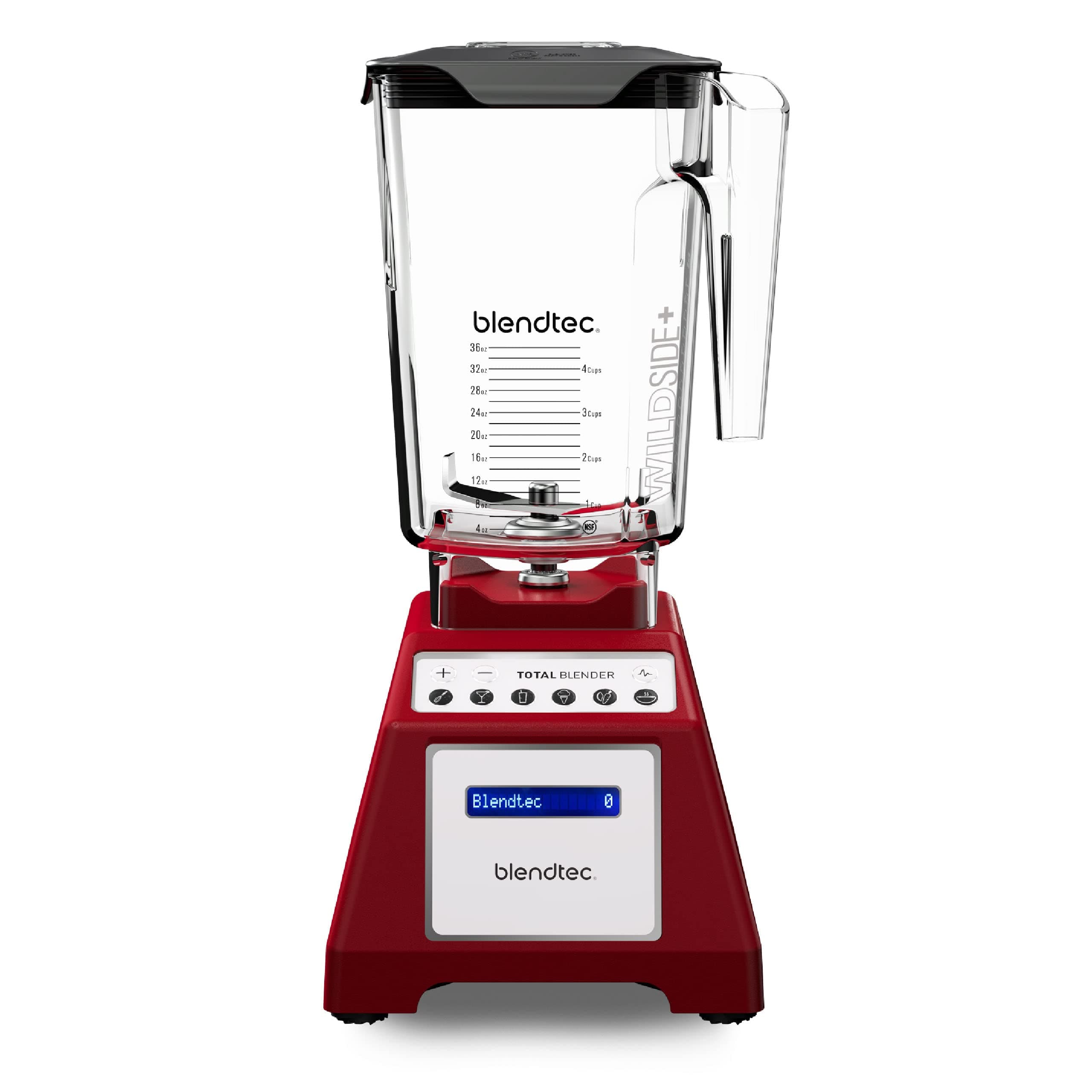 Total Classic Original Blender - WildSide+ Jar (90 oz) - Professional-Grade Power - 6 Pre-programmed Cycles - 10-speeds - Red