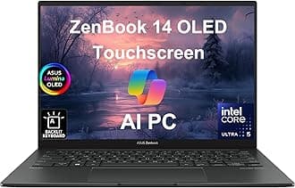 ASUS ZenBook 14 OLED Q415 Business Laptop (14" FHD+ Touchscreen, Intel 14-Core Ultra 5 125H (> i7-1360P), 8GB DDR5 RAM, 512GB SSD) AI PC, 15-Hr Long Battery Life, FHD Webcam, Win 11 Home w/AI Copilot