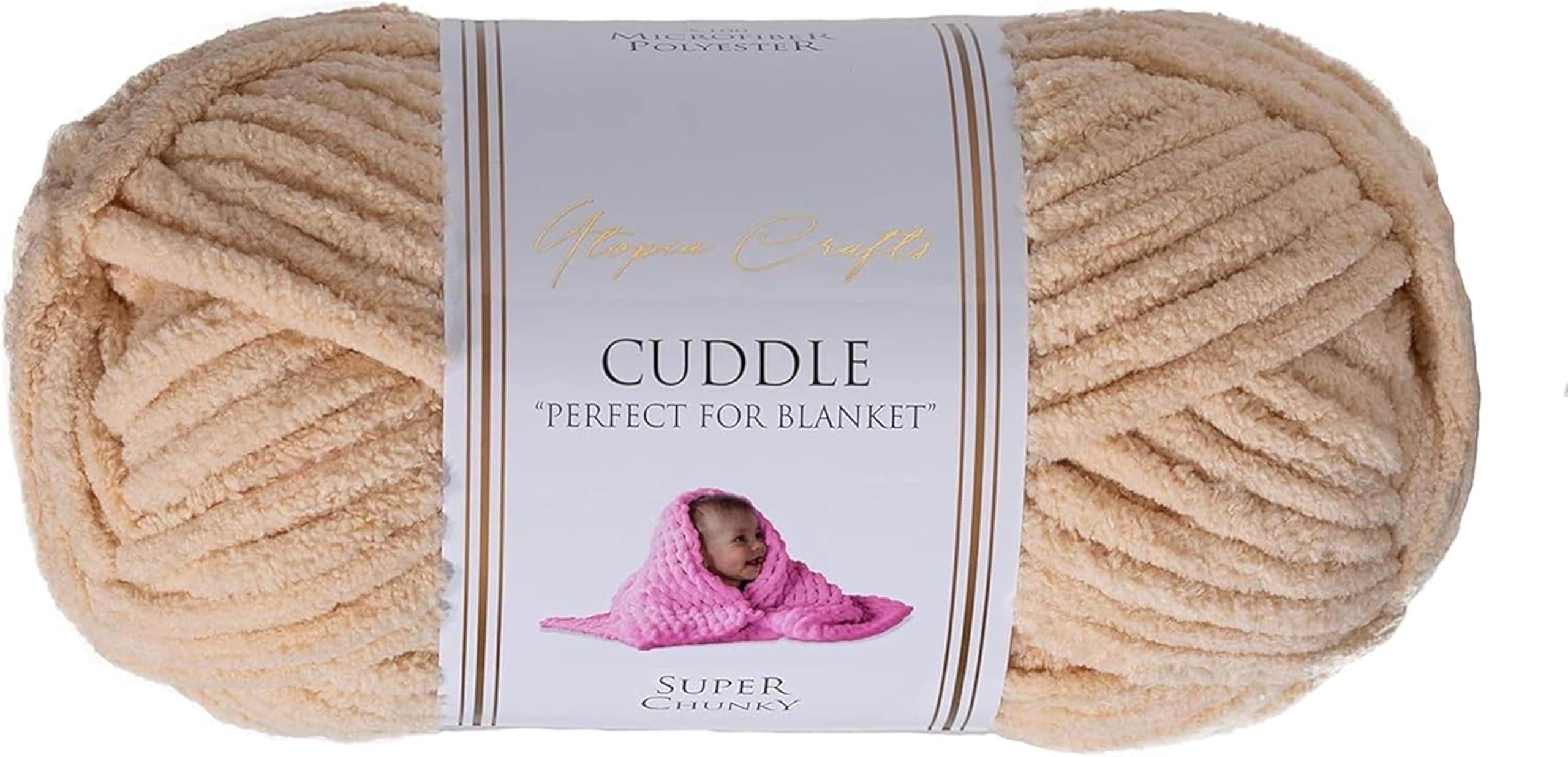 Utopia Crafts Cuddle Super Chunky Chenille Soft Yarn for Knitting and Crochet...