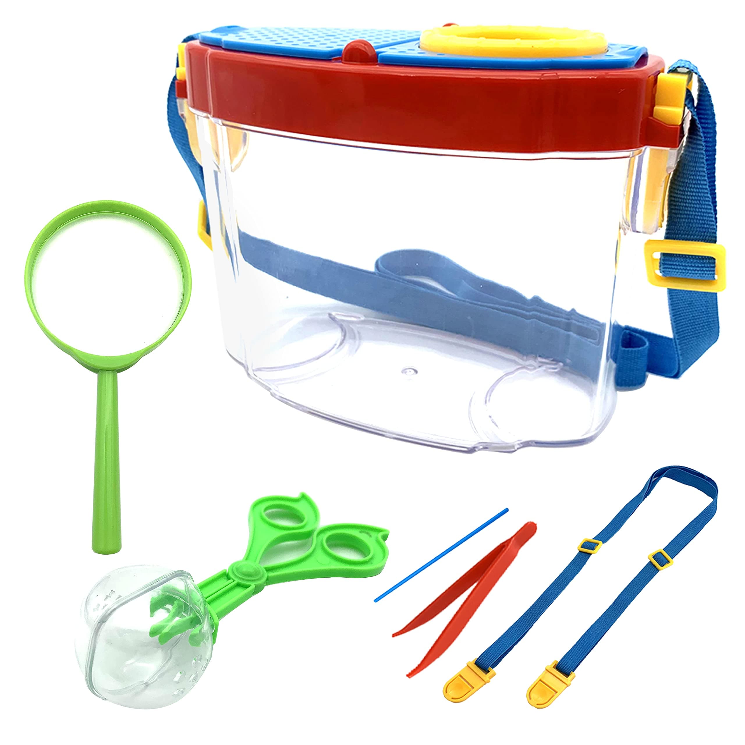 Bug Catcher Kit, Kids Bug Collection Kit, Outdoor Nature Explorer Kit with Tweezers, Magnifying Glass, Science Educational Kit, Bug Observation Container for Boys and Girls