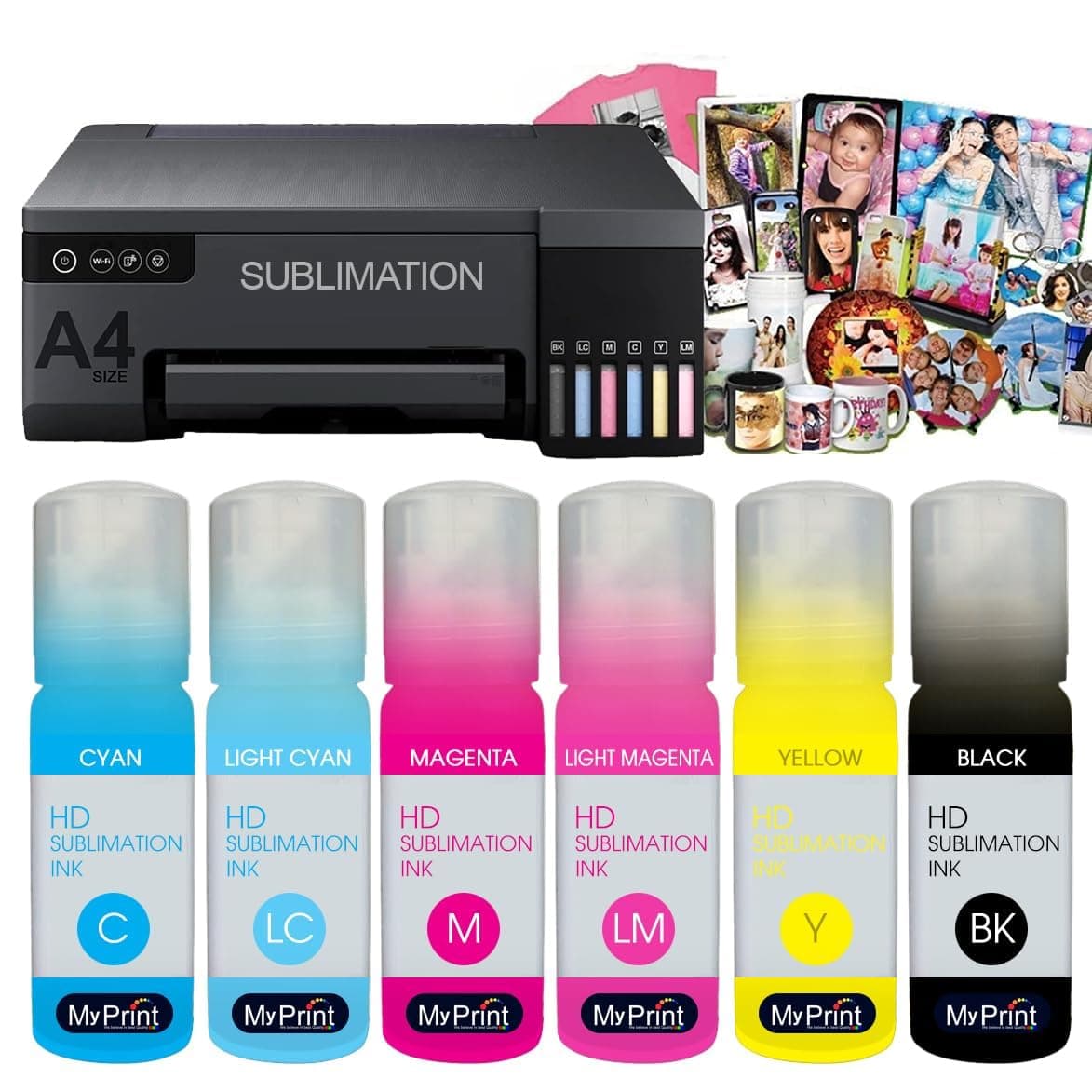 MY PRINT | Sublimation Inks for Desktop Printer | Epson Printer L8050 | L18050