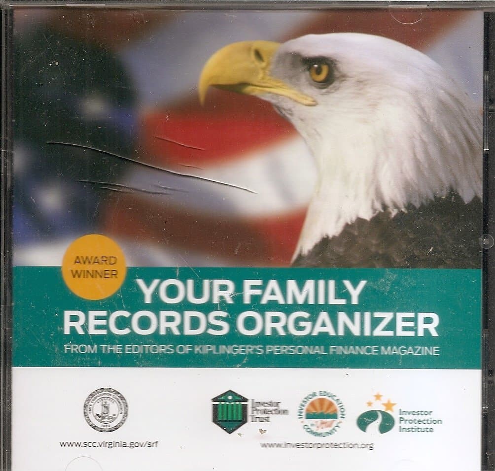 Kiplinger's Your Family Records Organizer (Win/Mac) Software [CD-ROM]