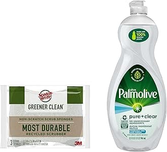 Fragrance-Free Dish Soap with Scotch-Brite Non-Scratch Scrub Sponges