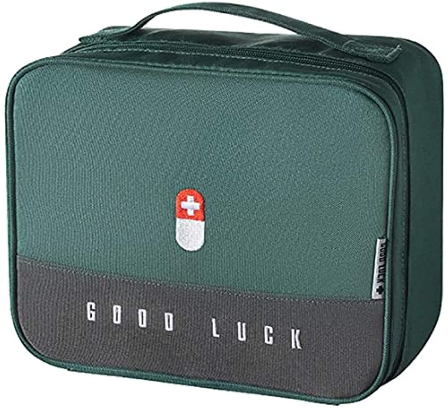 First Aid Bag, Nylon Compact and Lightweight First Aid Kits for Emergency at Home, Office, Car, Outdoors, Boat, Camping, Hiking (green)