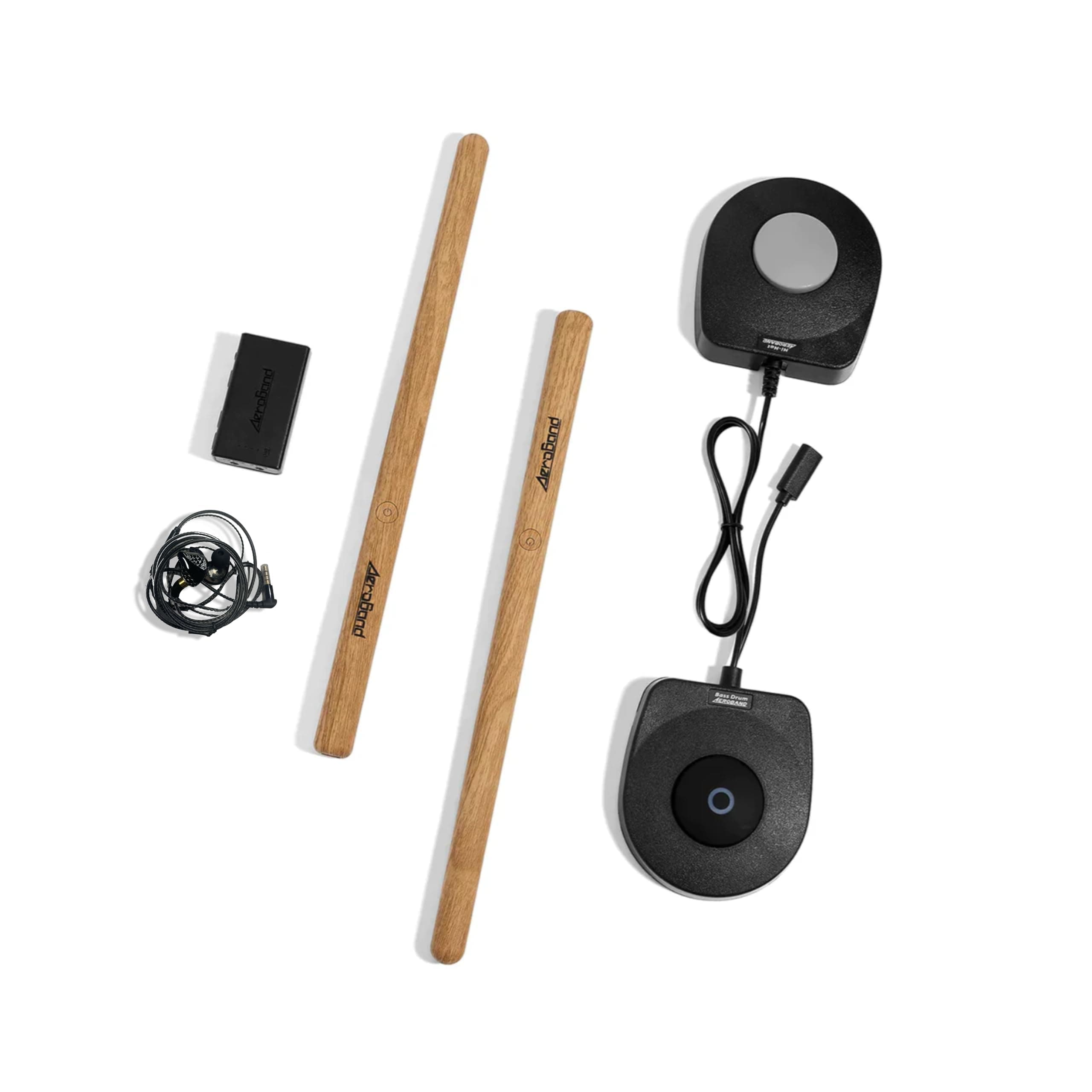 PocketDrum2 MAX Electronic Drum Kit (2024 Version), Air Batons & Pedals, Play Drums Anywhere Anytime, 8 Sounds and USB Midi (Headphones Included)