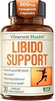 Fenugreek Supplement for Libido Support, 10 in 1 Performance Blend with Niacin, Zinc & Caffeine for All-Day Energy – Testosterone Supplement for Men w/ Tongkat Ali, Horny Goat Weed & Tribulus