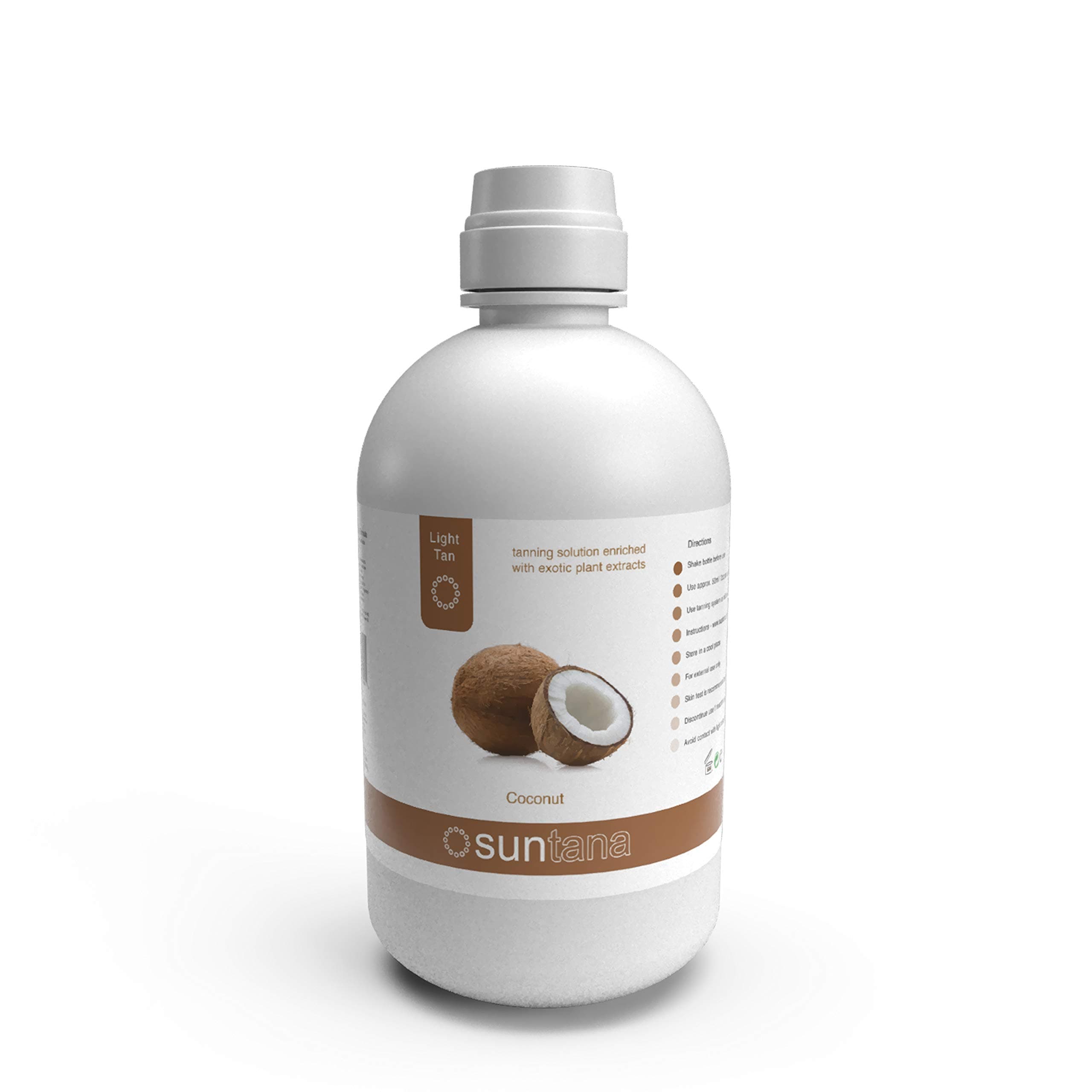 Suntana Spray tan Coconut Fragranced Sunless Spray Tanning Solution, Light Tan, 8% DHA - 32oz (1 Litre)#