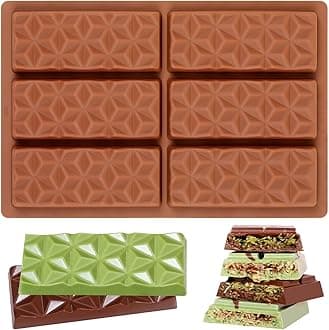 Chocolate Molds - Non-Stick Chocolate Candy Molds, Food Grade Silicone Chocolate Bar Mold for Baking, Candy, Chocolate Snacks,DIY Homemade - 3625 1