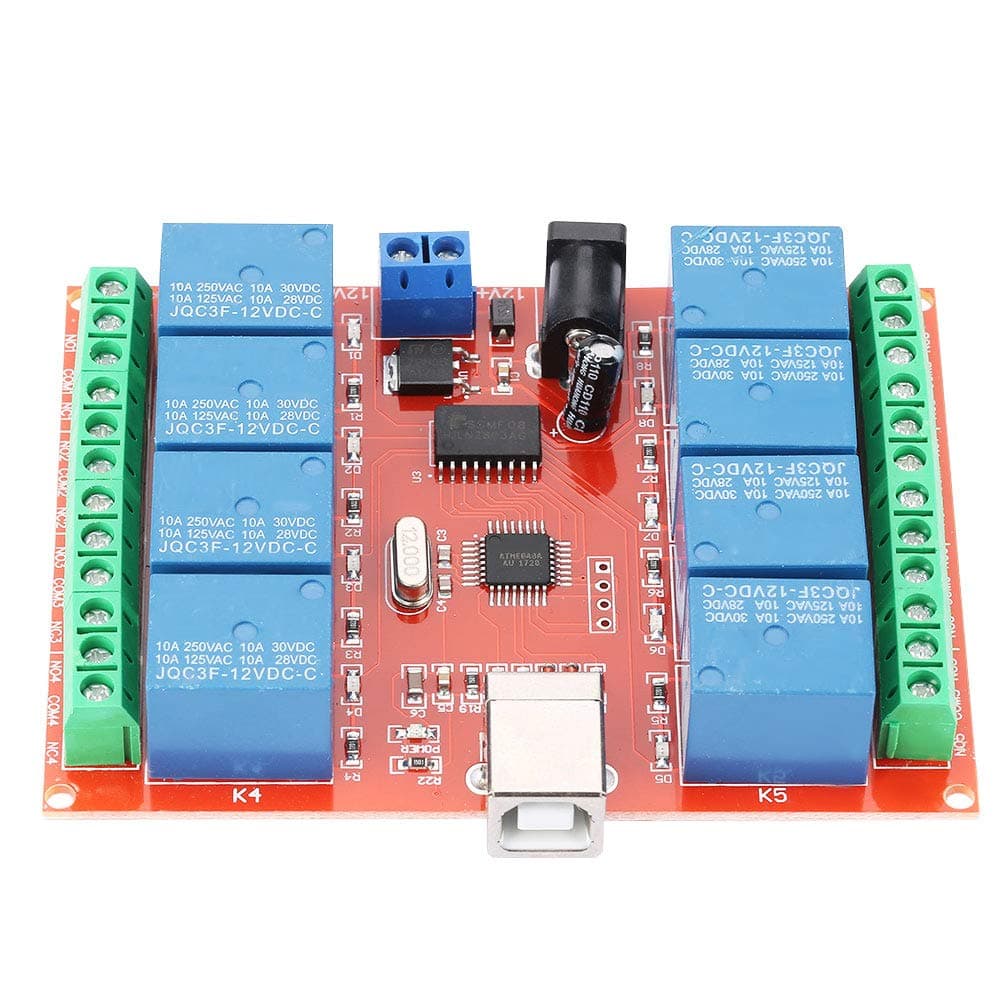 Smart Board, USB Relay, 12V 8 Channel Relay Controller Switch Module Smart Relay Module for Intelligent Switch Control